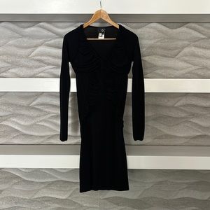 Just Cavalli by Roberto Cavalli black polyester and spandex dress. Worn twice